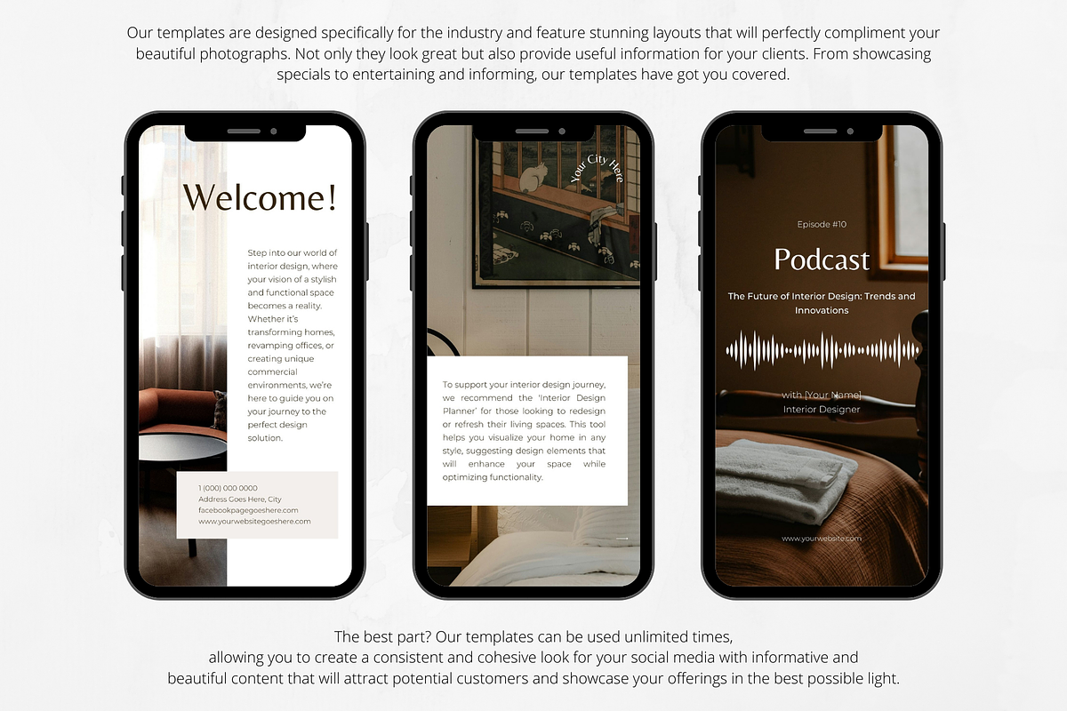 100 Interior Design Stories, a Social Media Template by PatternLab. (Photo 7 of 9)