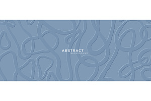 Abstract hand drawn brush strokes