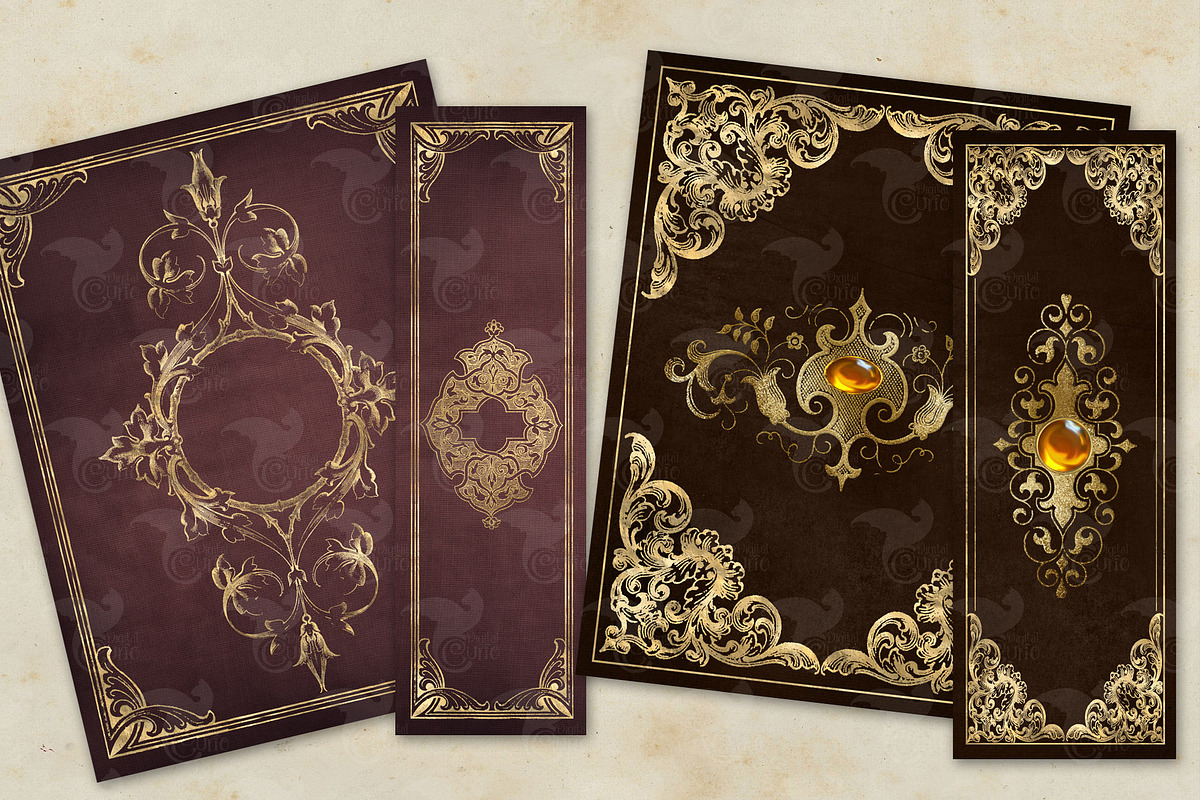 5x7 Ornate Book Covers, a Texture Graphic by Digital Curio (Photo 2 of 6)