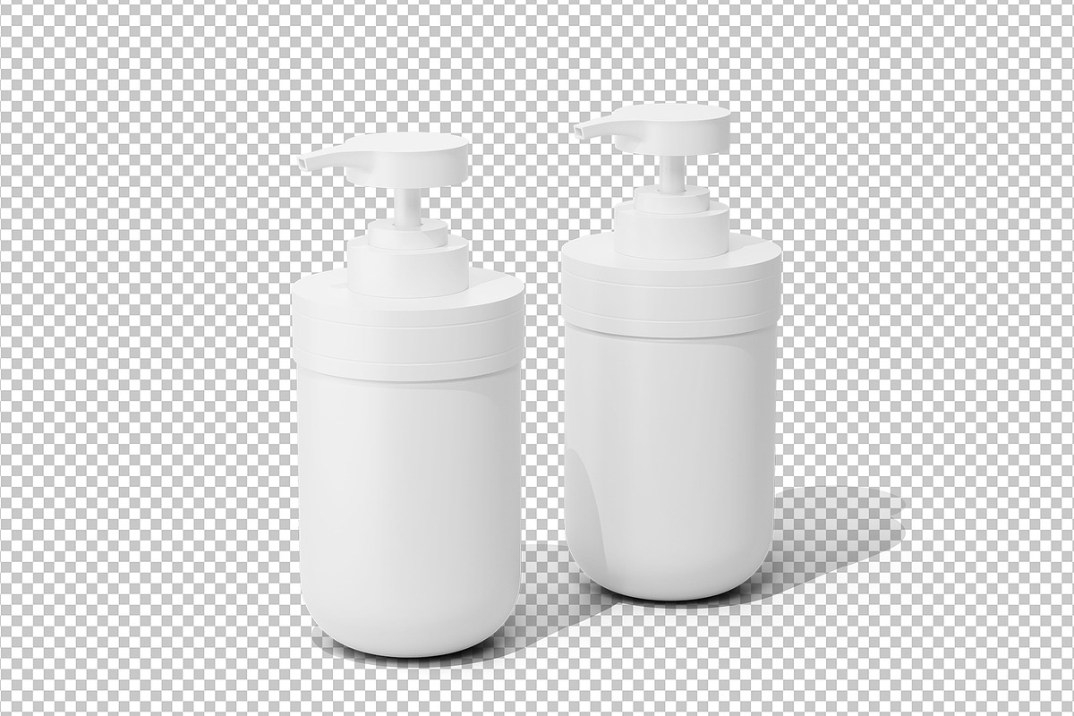 Pump Bottle Mockup, a Cups & Container Mockup by Akebareee (Photo 2 of 3)