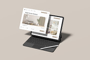 Tablet Screen Website Mockup, a Wearable Device Mockup by graphicsecond (Thumbnail 3 of 6)
