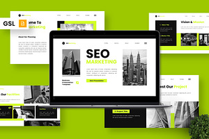SEO Marketing - Business GSL, a Presentation Template by Deepslide Studio