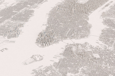 New york city 3d map containing new york, nyc, and america