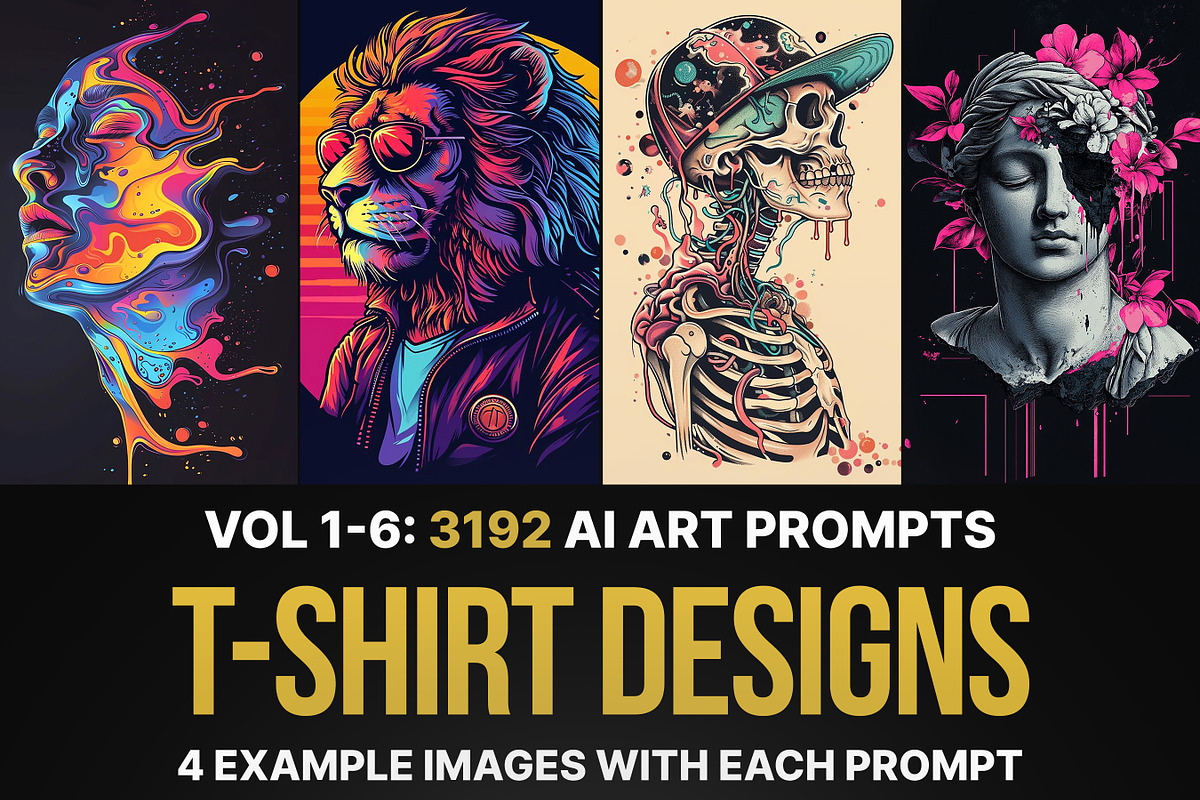 3192 Prompts For T-Shirt Designs, an Illustration by Sevenstyles (Photo 1 of 7)