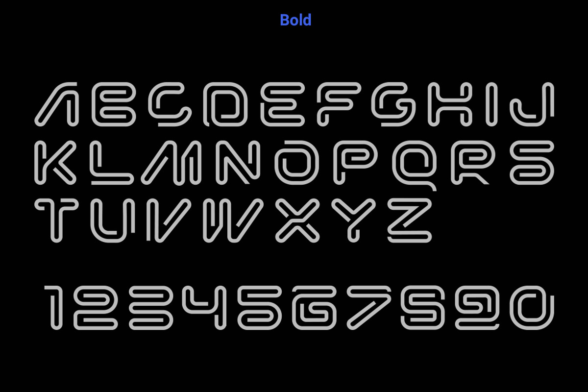 MazeLine Font preview 7