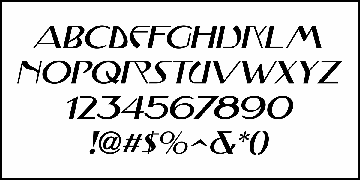 Mucha Nouveau JNL, a Font by Jeff Levine Fonts (Photo 5 of 5)
