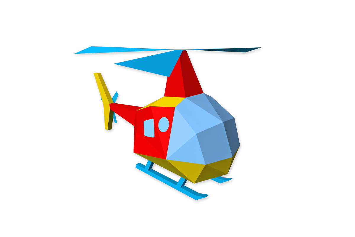 DIY Chopper - 3d papercraft, a Templates & Theme by PAPER amaze