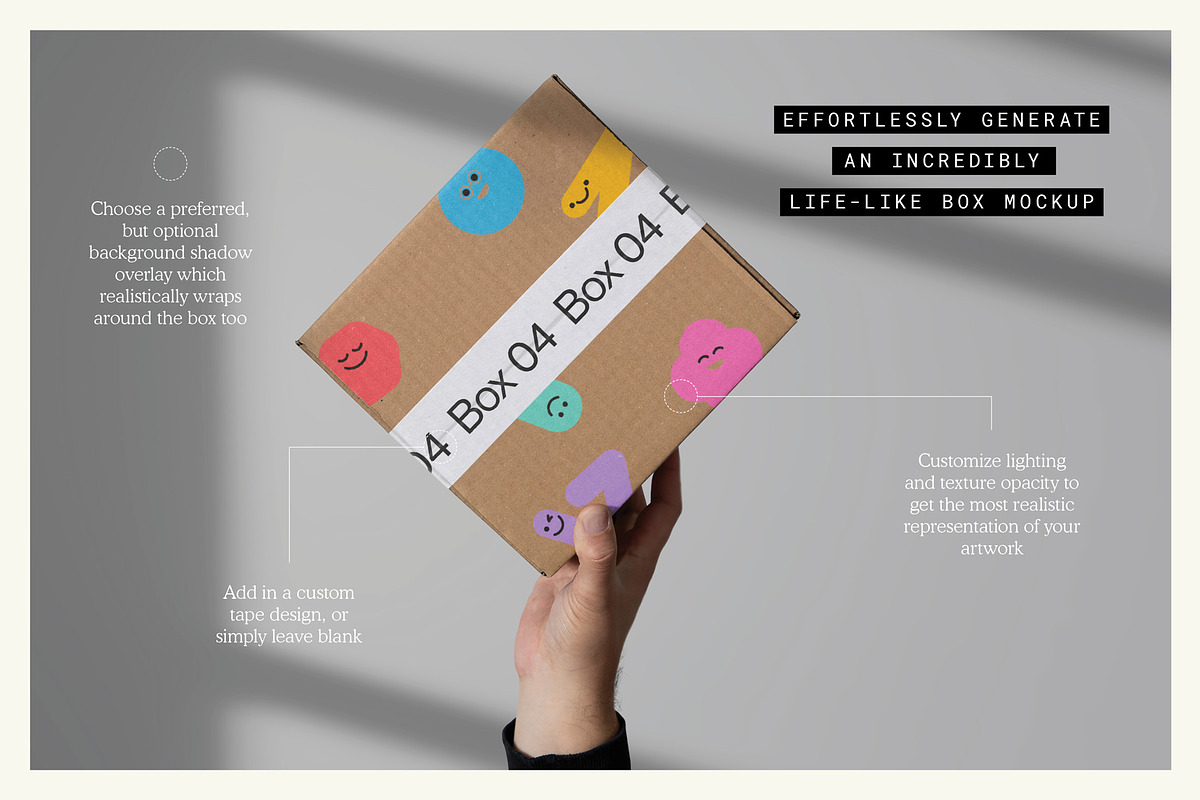 Packaging Box 04 Mockup, a Packaging Mockup by mockstar (Photo 3 of 9)