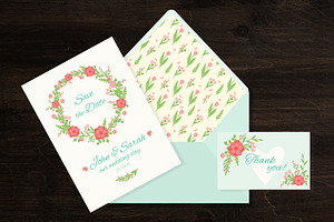 Wedding invitation card+bonus, an Invitation Template by Viaireshop