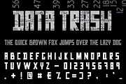 Data Trash Retro Futuristic Font, a Sans Serif Font by sirylok (Thumbnail 3 of 6)