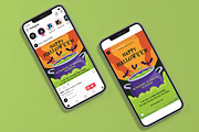 Happy Halloween Witch Party Poster, a Flyer Template by Perucha studio (Thumbnail 2 of 3)