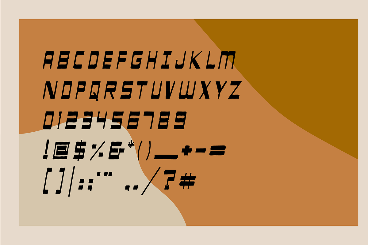 Blazed Typeface preview 2
