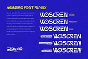 Agweiro- Bold Sport Font, a Sans Serif Font by trabaskriya (Thumbnail 3 of 7)