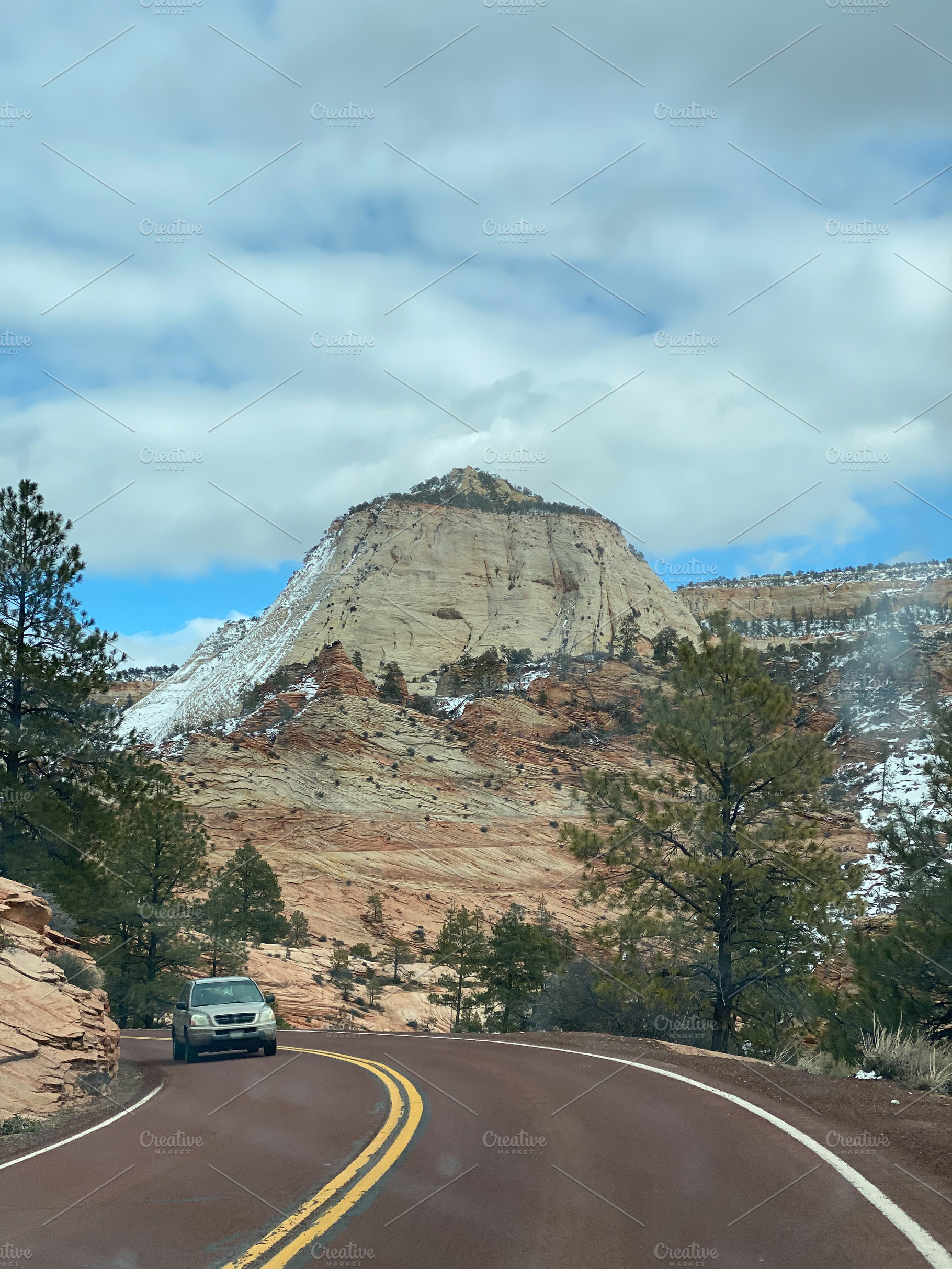 Photo of Zion Canyon in Zion National Park Along Zion Park Blvd in Springdale U, a Nature Photo by patrimonio