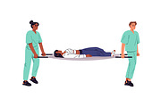 First aid in emergency accidents set, a Healthcare Illustration by PaperTrident (Thumbnail 11 of 13)