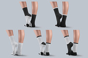 Mockups Long Socks on the Woman Legs, a Bottom Mockup by Grow Design Craft Studio (Thumbnail 5 of 7)