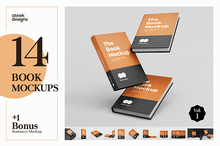 Book Mockup Set - Vol. 1