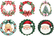 Preppy Christmas Frame PNG, a Seasonal Illustration by Designking (Thumbnail 3 of 4)