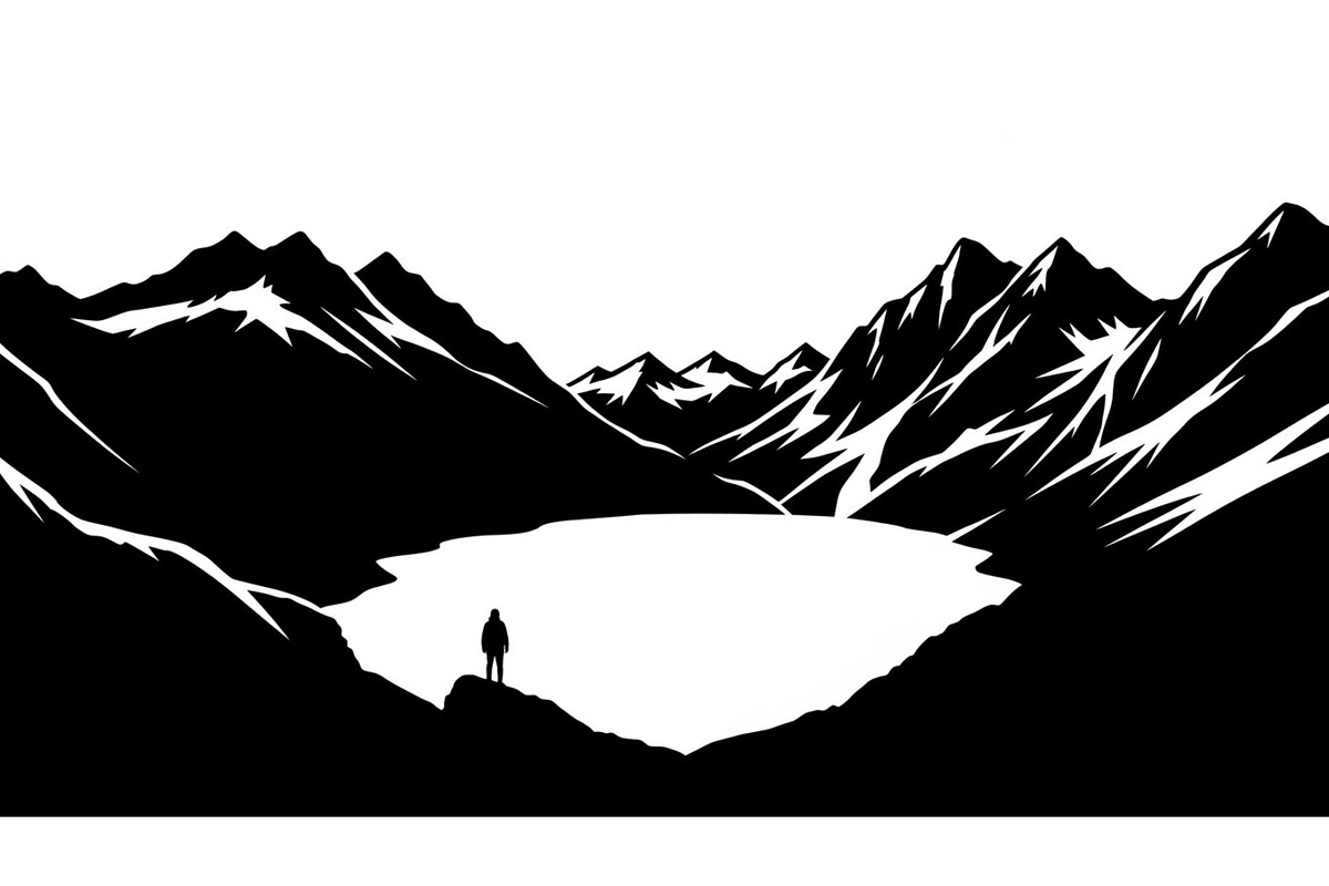 Serene Mountain Lake Vista, a Graphic by musafir_fashion (Photo 9 of 14)