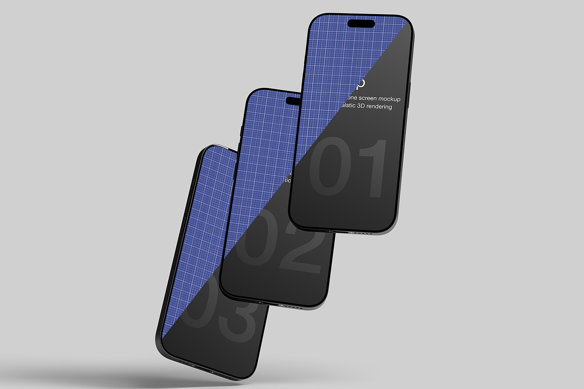 iPhone 17 Pro Max Screen Mockup, an iPhone Mockup by Eka Restu D. Putra (Photo 3 of 14)