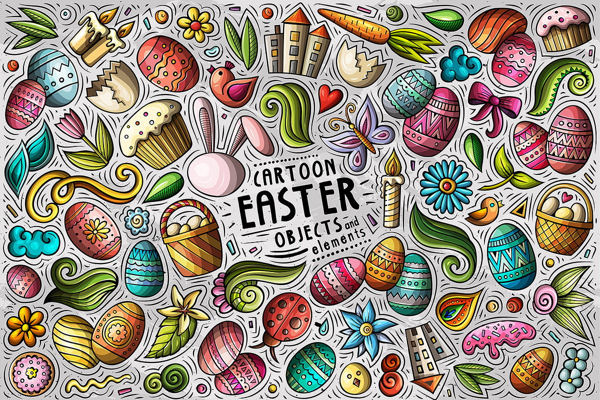 -80% Cartoon Doodle Clipart Bundle 1, a Decorative Illustration by BALABOLKA (Photo 8 of 18)
