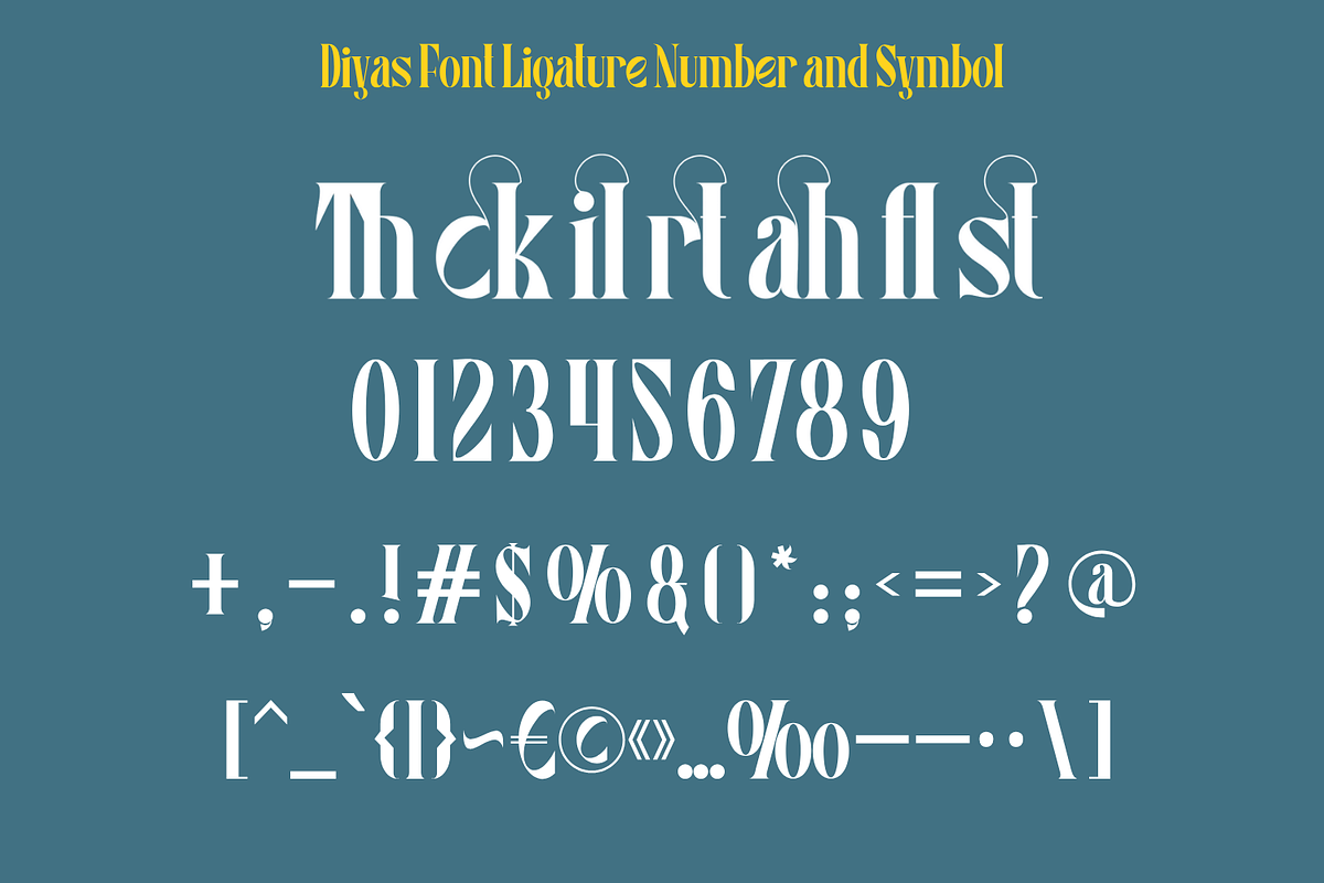 Diyas Font, a Serif Font by Koplexs Studio (Photo 12 of 12)