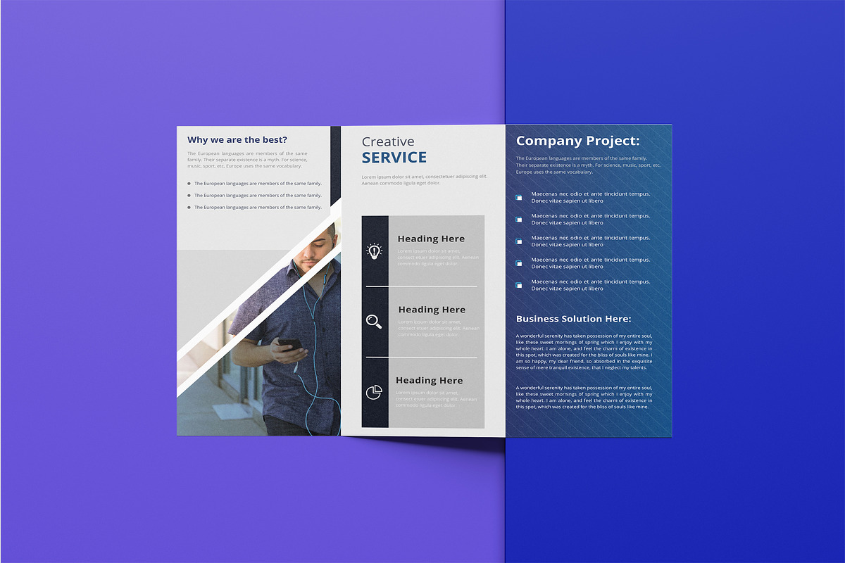Corporate Tri-fold Design, a Brochure Template by UI_Expert (Photo 3 of 3)