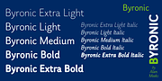 Byronic, a Sans Serif Font by Alan Meeks Collection (Thumbnail 4 of 6)