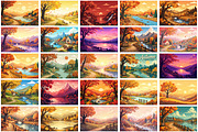 Autumn Fall Landscape Wallpaper, a Wallpaper Graphic by Forhadx5 (Thumbnail 6 of 9)