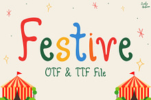 Festive | Handwriting Font
