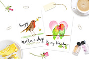 Sale- Birds Watercolor Clip Art, an Illustration by Art by Lin (Thumbnail 2 of 3)
