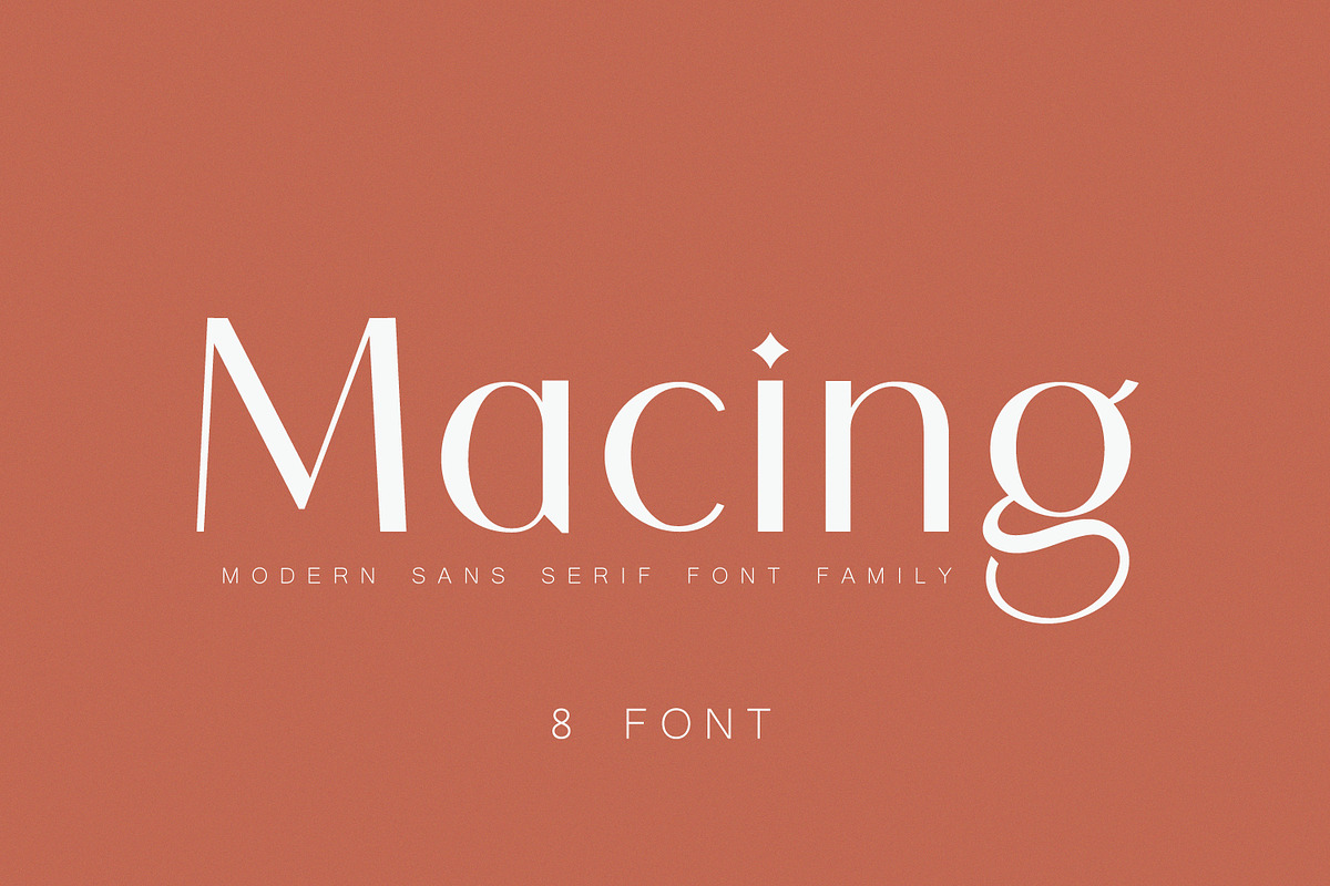 Macing - Modern Sans-serif Font, a Sans Serif Font by Issam Type (Photo 1 of 11)