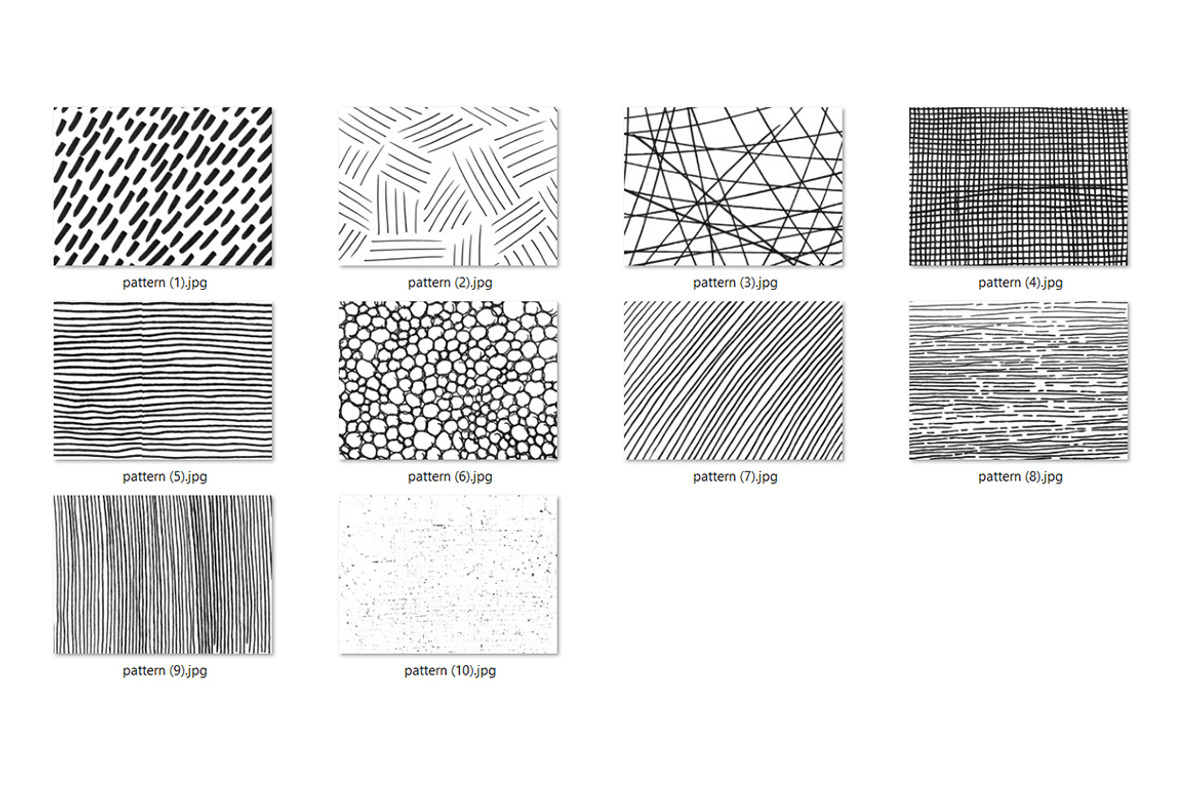 10 Doodle Pattern HQ, a Texture Graphic by CCPreset (Photo 2 of 3)