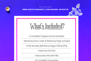 CV Template Modern Resume 2021