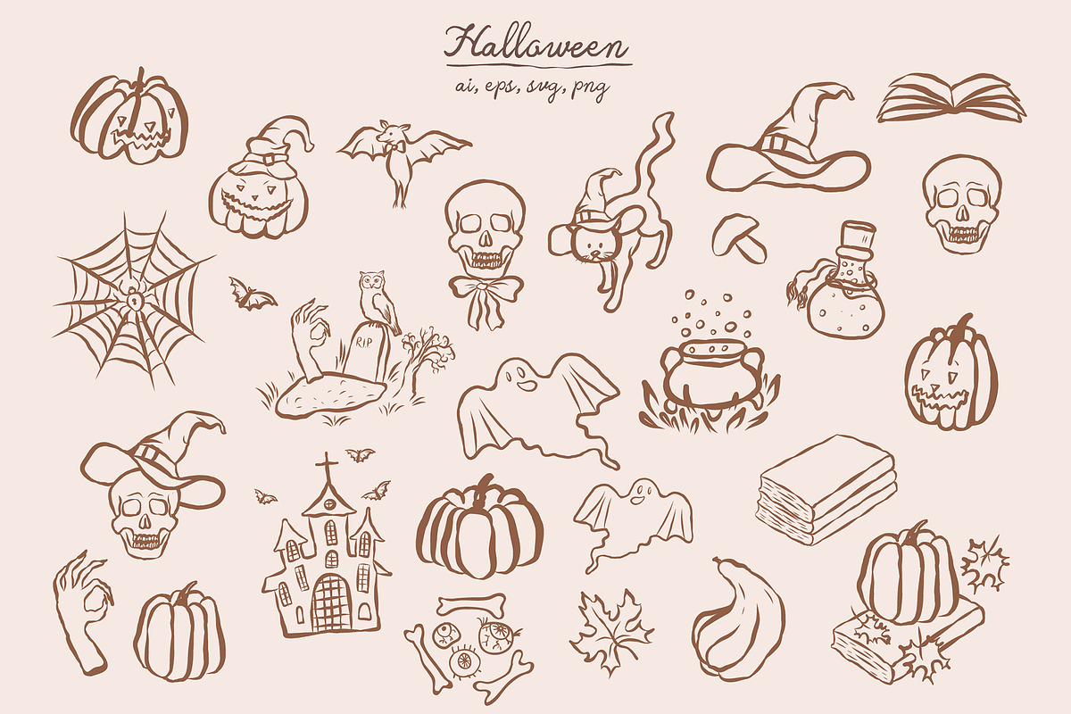 Warm & Whimsy Autumn Hand-Drawn Fall, a Seasonal Illustration by Designwork (Photo 3 of 8)