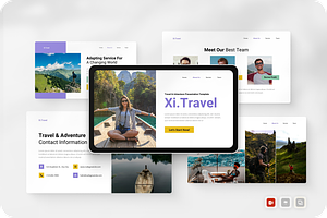 Travel & Adventure PowerPoint, a Presentation Template by Annora Studio