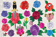 Tattoo Rose Extravaganza!!!, an Illustration by Aloha Bhava (Thumbnail 3 of 5)
