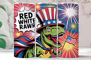 Red White RAWR 20oz Tumbler, an Arts & Entertainment Photo by LamanAzalea (Thumbnail 1 of 2)
