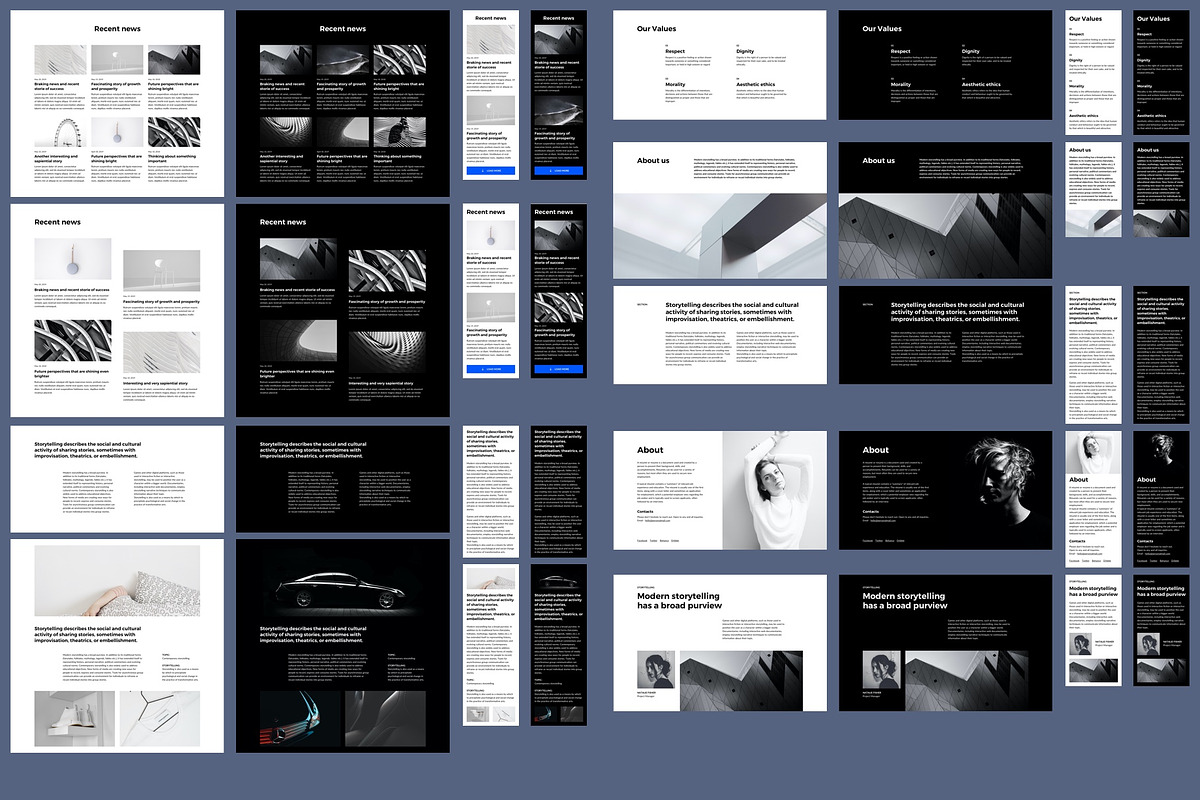 Modularity Sketch Web Design UI Kit, an UI Kit Template by Modularity Design (Photo 9 of 12)