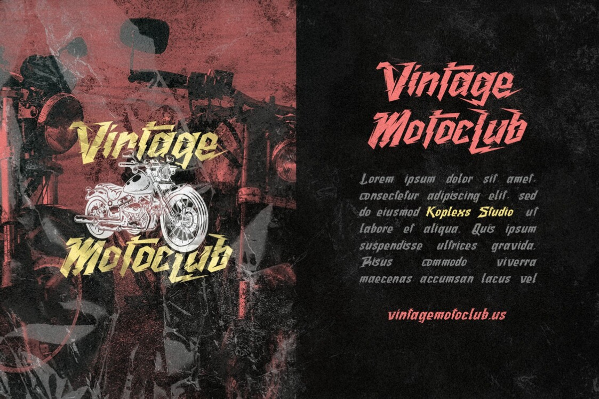 Drive Ryder, a Blackletter Font by Koplexs Studio (Photo 5 of 10)