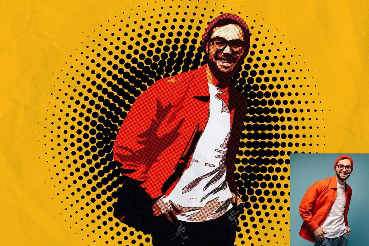 Comic Halftone Dots Effect Ps Action, an Action Add-On by Studio Retouch (Photo 6 of 11)