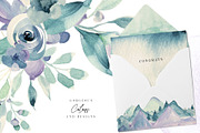 A Mountain Summer Watercolor Set, an Illustration by Creativeqube Design (Thumbnail 8 of 19)