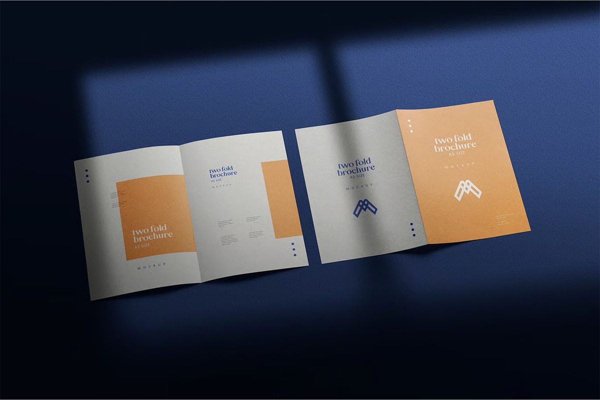 A4 Bifold Brochure Mockup, an Advertising Mockup by megostudi0 (Photo 2 of 7)