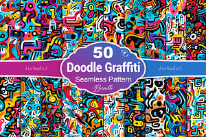 Doodles Graffiti Seamless Pattern, a Pattern Graphic by Forhadx5