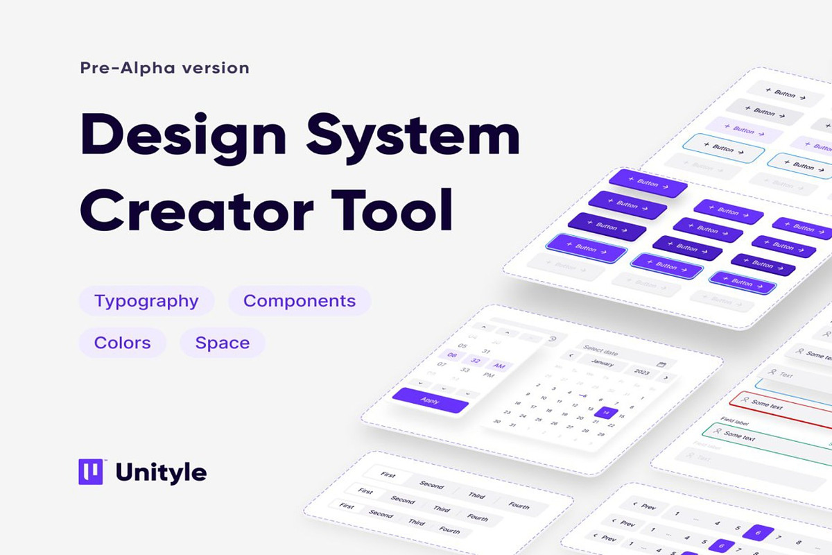 Design System Creator Tool Pre-Alpha, a Websites & App Template by Lumina_ui_ux202 (Photo 1 of 6)