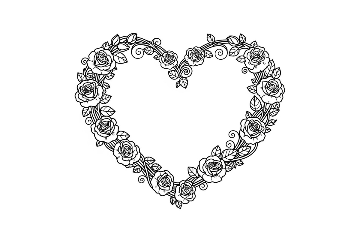 Floral Heart Frame SVG Bundle, an Illustration by Designs_River (Photo 30 of 31)