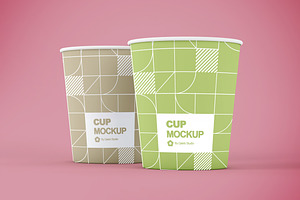 Small Paper Cup Mockup