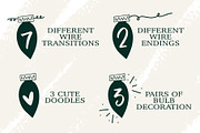 Christmas Lights - A Holiday Font, a Font by Dansie Design (Thumbnail 8 of 10)