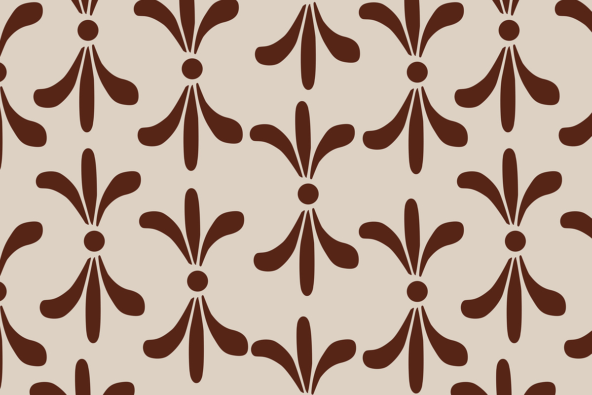 Beige Organic Petals Seamless Repeat, a Pattern Graphic by Sharon Schwalbe (Photo 4 of 4)