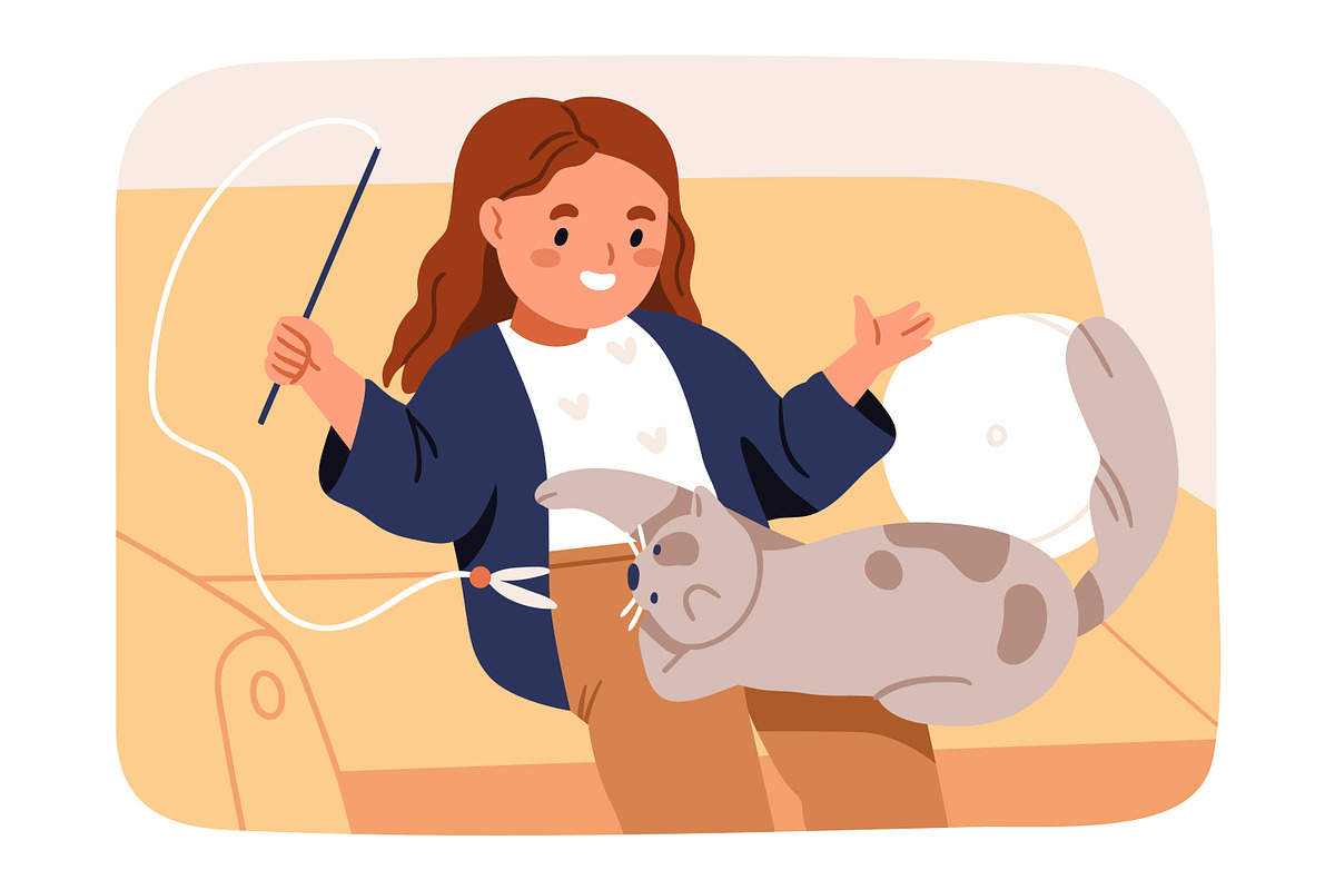 Daily routine of school girl kid set, a Person Illustration by Good Studio (Photo 13 of 13)